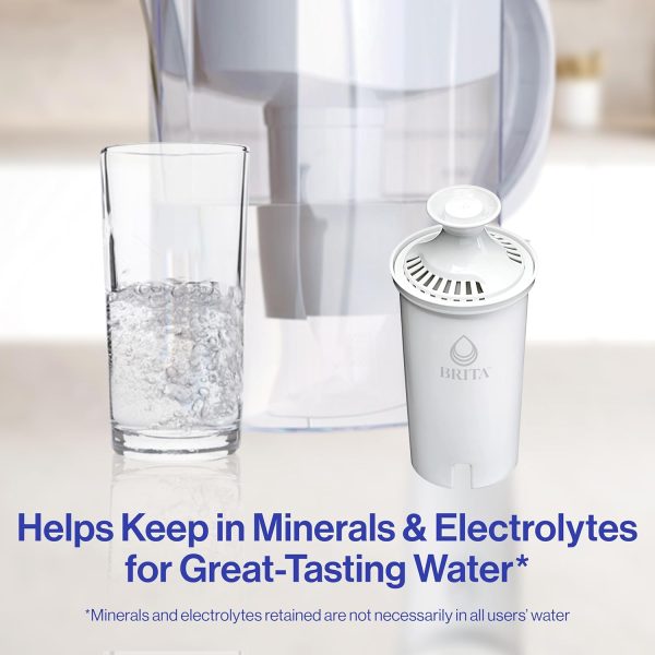 Brita Standard Water Filter for Pitchers and Dispensers, BPA-Free, Reduces Copper, Cadmium and Mercury Impurities, Lasts Two Months or 40 Gallons, Includes 3 Filters for Pitchers - Image 3