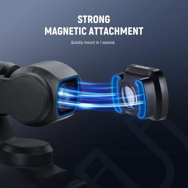 NEEWER 2X Macro Lens for Pocket 3, Magnetic Close Up Macro Photography Lens, 3 Elements in 3 Groups Multicoated HD Optical Glass, Compatible with DJI Osmo Pocket 3, Do Not Stack Filters, LS-64 - Image 6