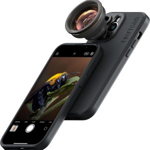 Shiftcam | LensUltra 75mm Long Range Macro Lens - 10x Magnification, 70-100mm Focus Distance - Perfect for Close-Up Photography, Stunning Depth of Field, Fine Details, Premium Design